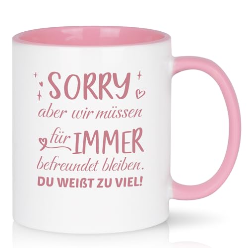Joymaking Kaffeetasse Geschenk für Freundin Lustig Geburtstag für Beste Freundin Tasse mit Spruch...