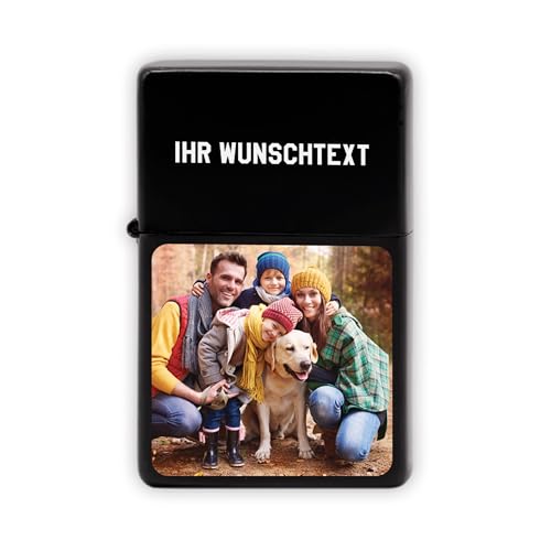 LAUBLUST Metall Benzinfeuerzeug mit Foto für Ihn - Personalisiertes Feuerzeug für Männer -...