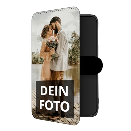 PhotoFancy® - iPhone 16 Hülle mit Foto Personalisieren - Handyhülle selbst gestalten (Flipcase)