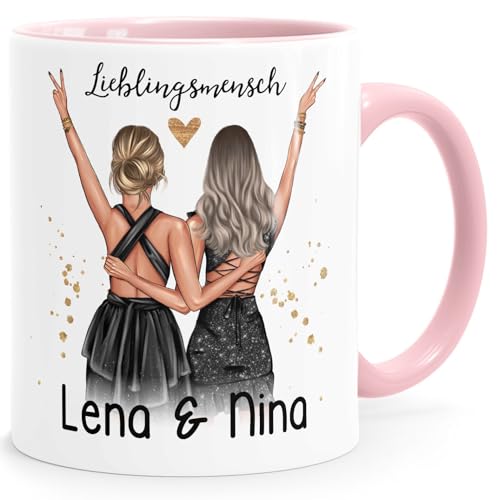 SpecialMe® Tasse beste Freundin Geschenk Geburtstag Weihnachten persönlich personalisiert...