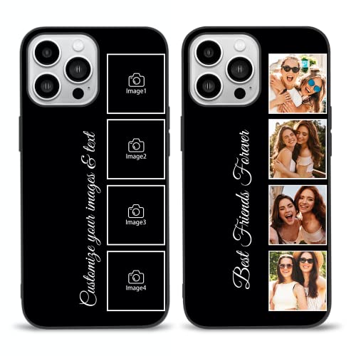 Easycosy Personalisierte Handyhüllen mit Bild Benutzerdefinierte Mehrere Foto iPhone Fall für...