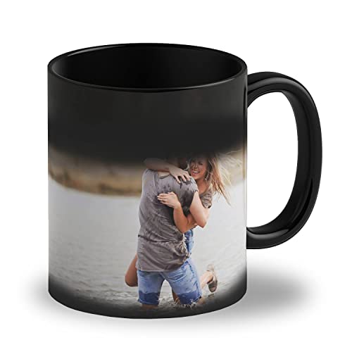 LOOXIS Personalisierte Zaubertasse mit Foto & Text bedruckt, selbst gestalten – Farbwechseltasse,...