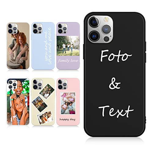 Yoedge Personalisierte Handyhülle für iPhone 14 13 12 11 Pro Max Mini X XS Max XR SE 6 7 8 Plus...