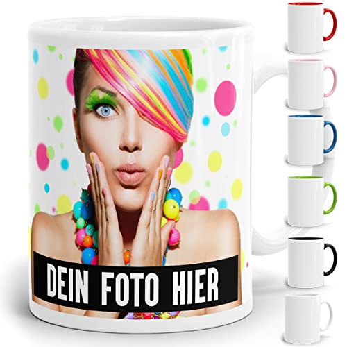 Fototasse selbst individuell gestalten/Personalisiert mit Foto oder Bild Bedrucken/Tasse in...