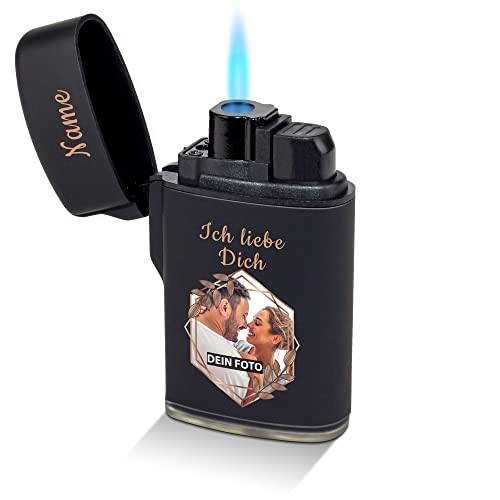 PR Print Royal Feuerzeug selbst gestalten - mit Foto & Name Bedrucken - Ich Liebe Dich -...
