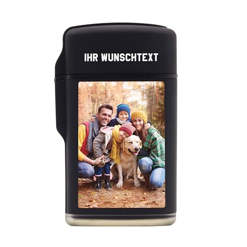 LAUBLUST Feuerzeug mit Foto für Ihn - Personalisiertes Feuerzeug für Männer - Farbfoto Motiv,...