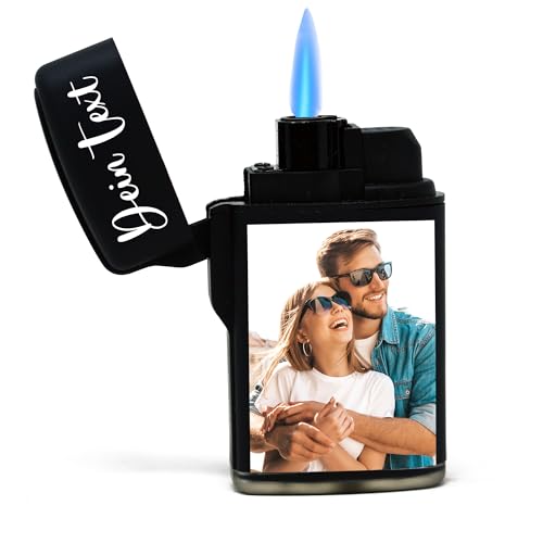 MyPrezzie Personalisiertes Sturmfeuerzeug | Geschenk für Partner mit individuellem Bild & Text |...