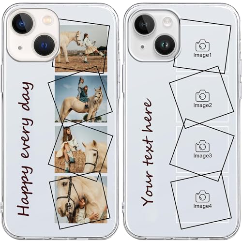 Personalisierte Handyhülle für iPhone 15,Personalisiert Hülle mit Eigenem Foto Bedrucken Bild...