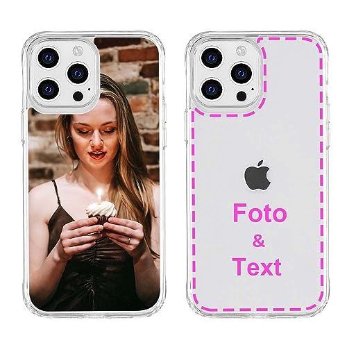 MXCUSTOM Personalisierte Handyhülle für Apple iPhone 15 Pro Max, Benutzerdefiniert Hülle mit...