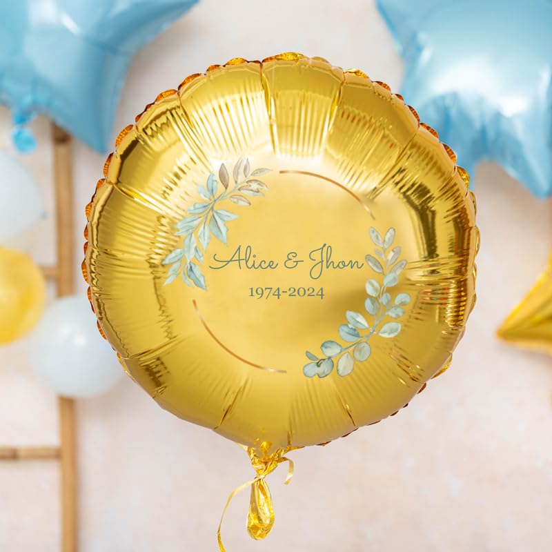 Wanapix | Luftballons Bedrucken | Folienballon mit Foto und Text | Luftballons Geburtstag Deko |...
