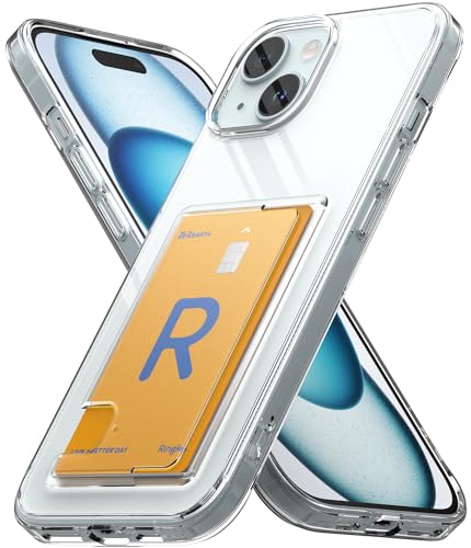 Ringke Fusion Card Case Kompatibel mit iPhone 15 Hülle, Durchsichtige Handyhülle mit Handy...