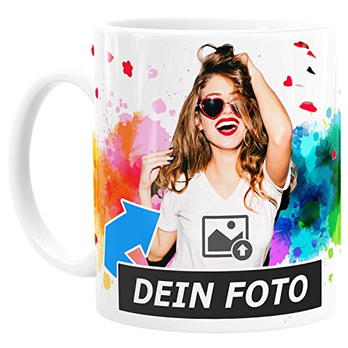 MoonWorks Foto-Tasse Kafee-Tasse mit Foto und Text selbst gestalten drucken Geschenk Fotogeschenke 2...