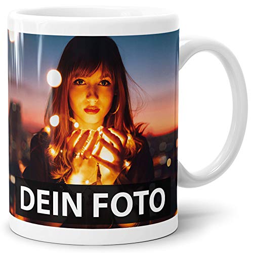 Foto-Tasse zum selbst gestalten mit Foto und Text/mit individuellen Druck in...