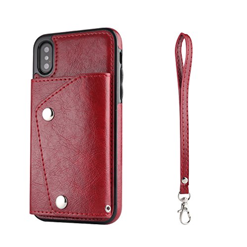 Artfeel Flip Brieftasche Hülle für iPhone XS Max mit Kartenfächer,Multifunktions Leder...