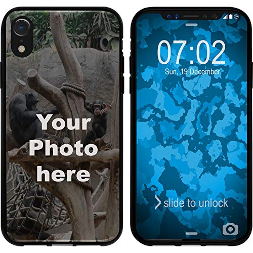 PhoneNatic Case kompatibel mit iPhone Xr Personalisierte Handyhülle schwarz zum selbst gestalten...
